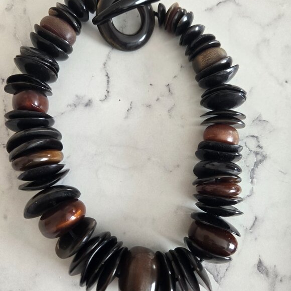 MONIES Gerda Lynggaard Horn Couture Runway Necklace - Picture 4 of 11